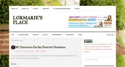 Desktop Screenshot of lormariesplace.com